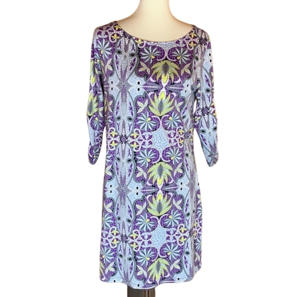 Soybu soft mosaic tile print yoga / athletic dress Size Large